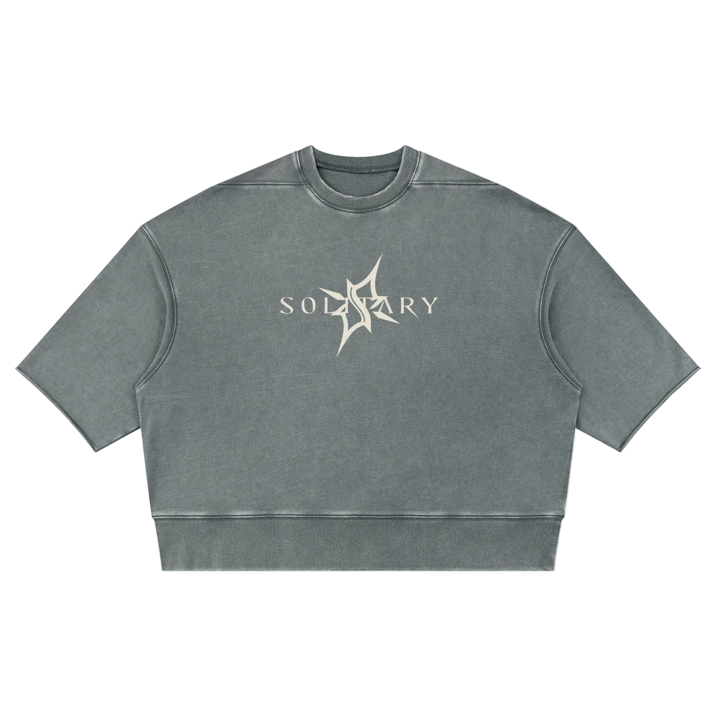 Unisex Mineral Wash Boxy Raw Edge T-Shirt
