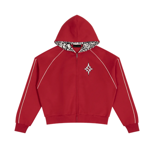 Solitary Boxy Instinct Jacket Red