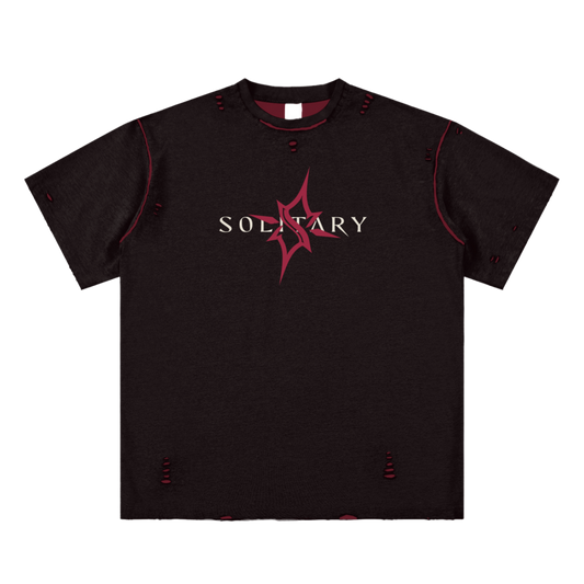 Hand-frayed Reversible T-shirt