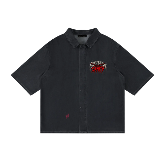 Unisex Vintage Wash Drop Shoulder Lyocell Shirt