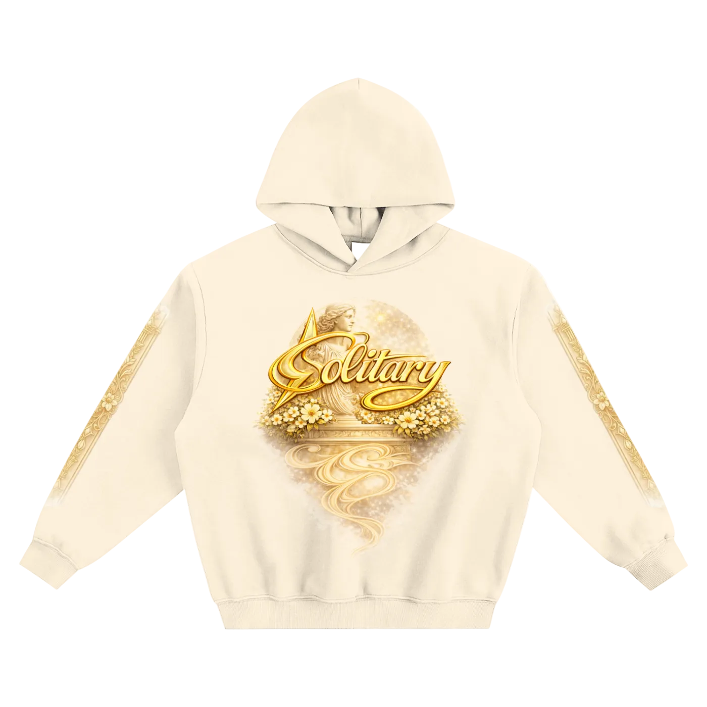 Solitary Atelier: Aureum Crest Hoodie