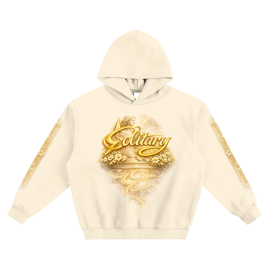 Solitary Atelier: Aureum Crest Hoodie