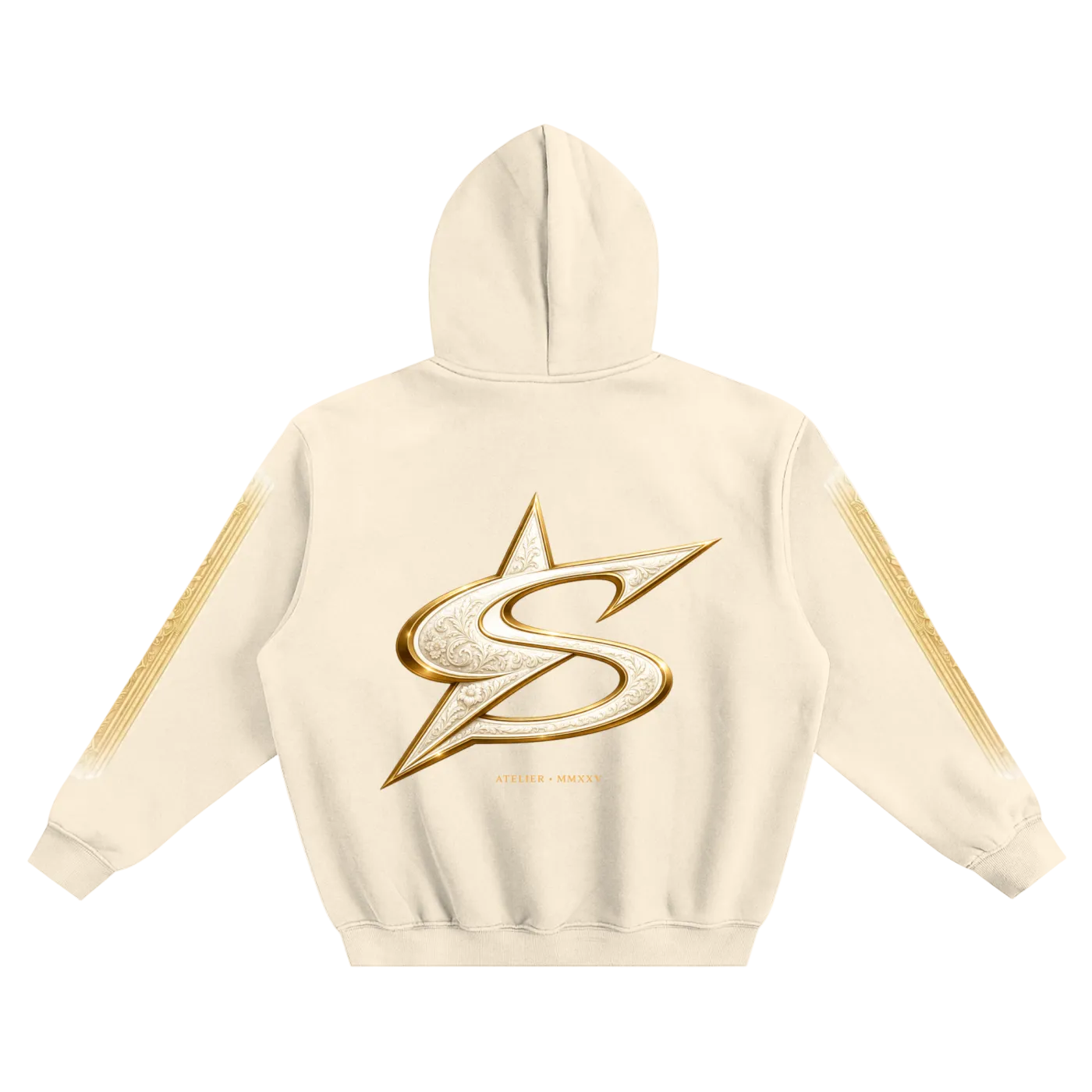 Solitary Atelier: Aureum Crest Hoodie