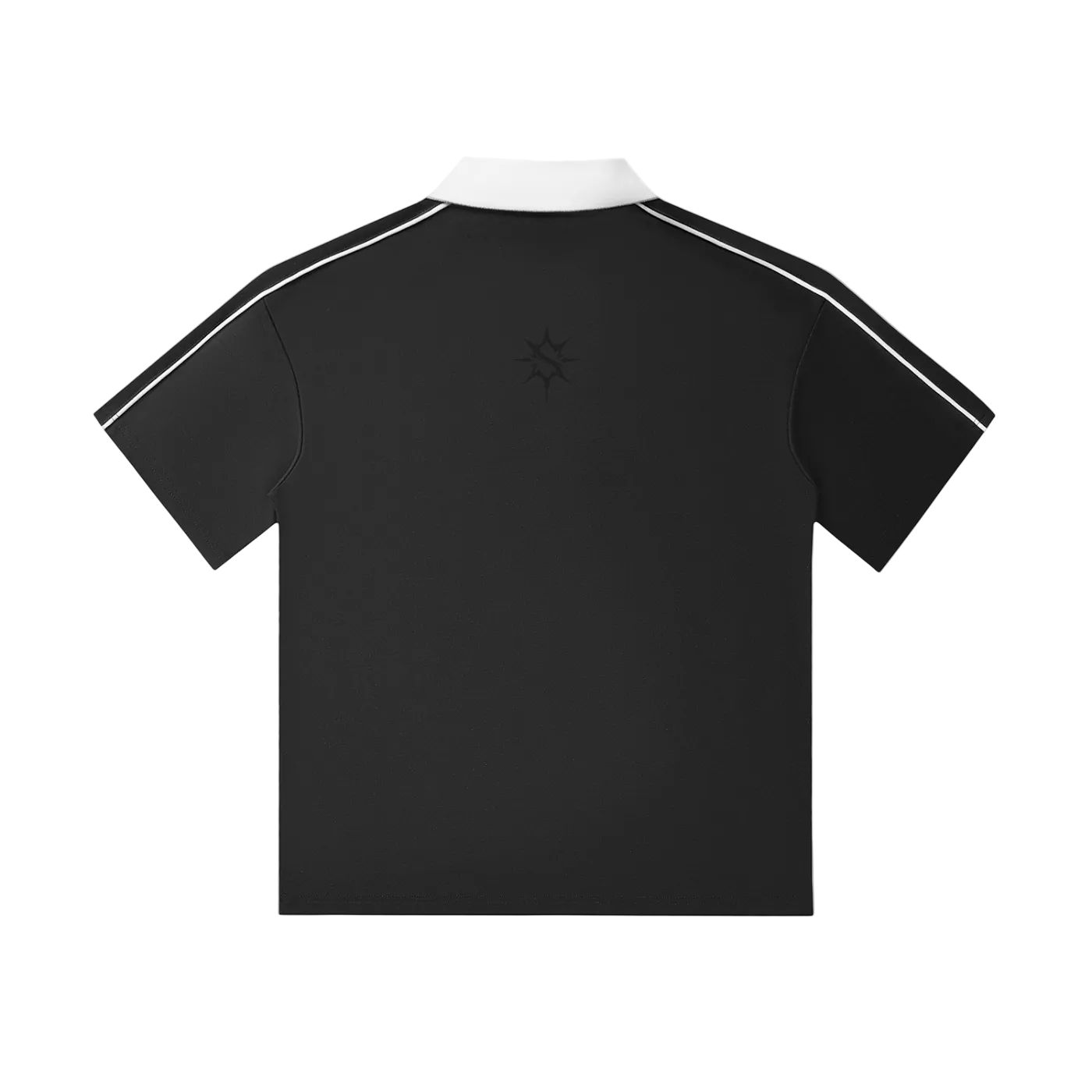 Contrast Collar Short-Sleeve Polo Shirt