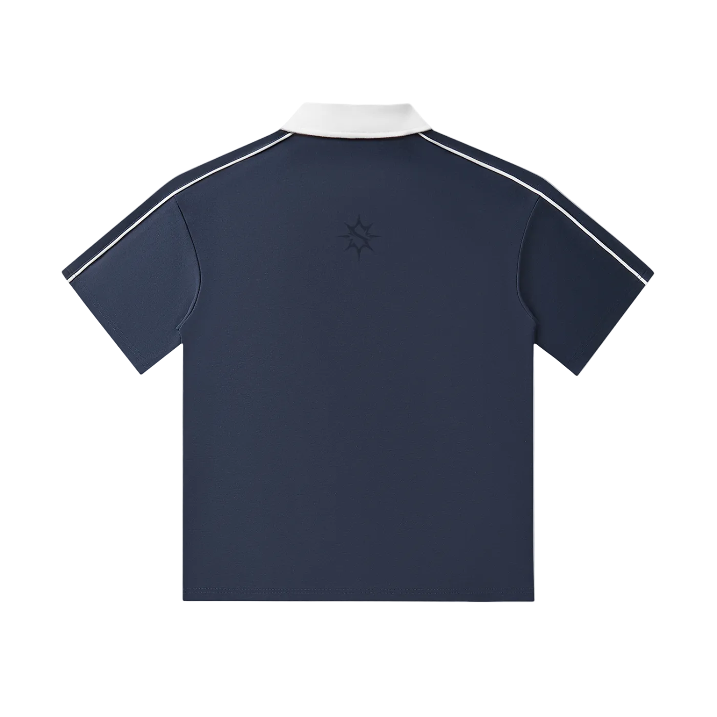Contrast Collar Short-Sleeve Polo Shirt