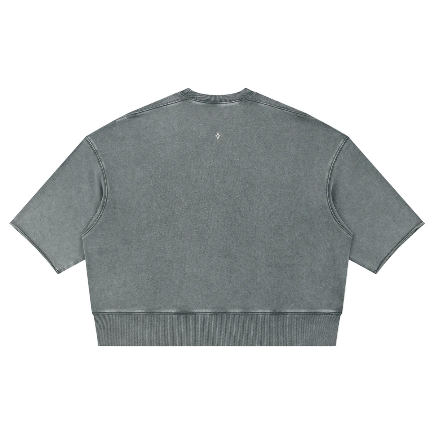 Unisex Mineral Wash Boxy Raw Edge T-Shirt