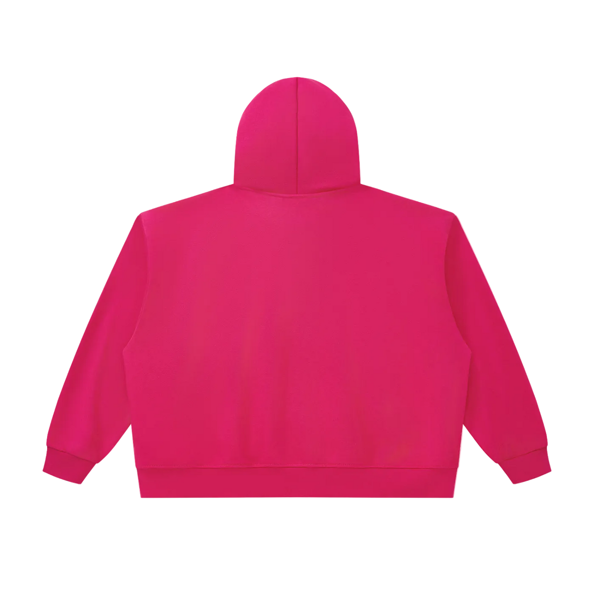 Solitary Chunky-Zip Boxy Hoodie Pink