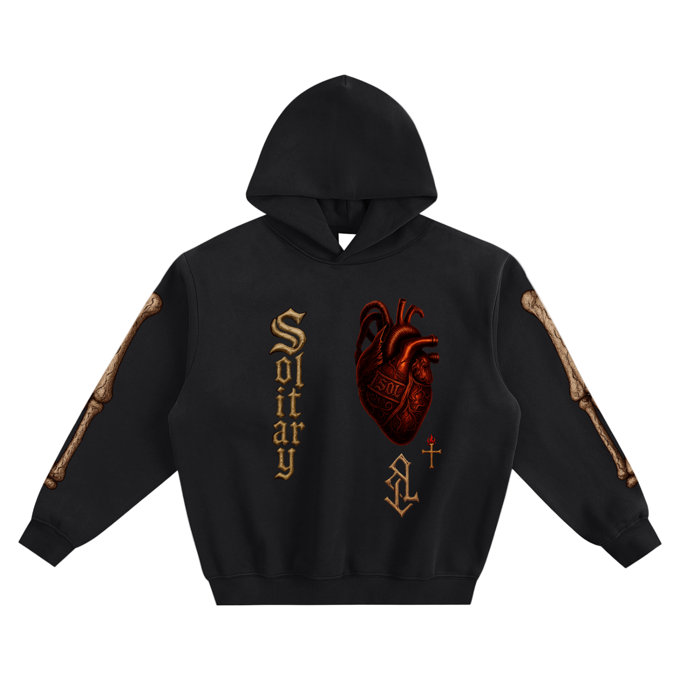 Solitary Atelier: Ignis Sol Hoodie